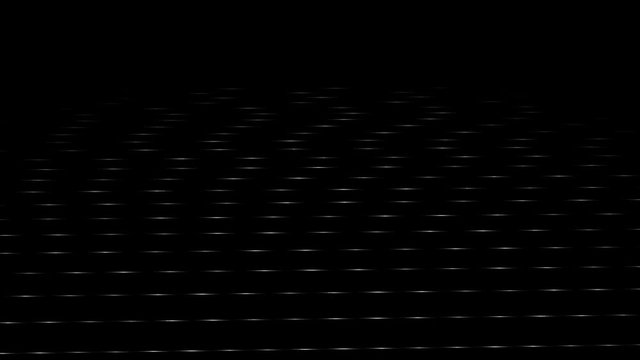 VJ Footage. Digital Flow - White Genetative Lines.