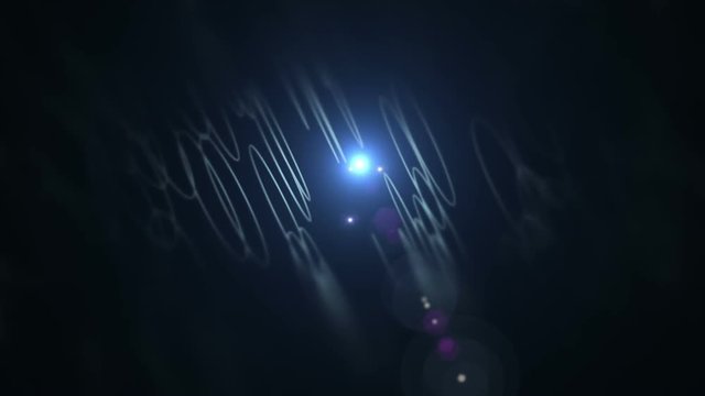 Rotating Circle Shapes With Lens Flare Effects Background Animation