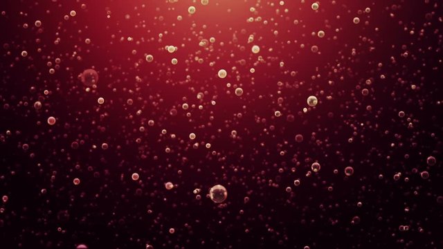 Bubbles under water background animation