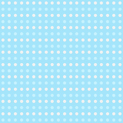 Seamless blue polka dot background pattern
