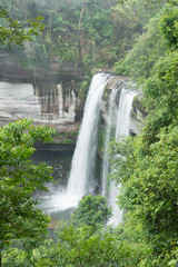 Fototapeta na wymiar Huai Luang Waterfall at Ubon Ratchathani in Thailand Asia
