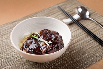 jajangmyeon, black-bean-sauce noodles, 짜장면