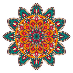 Mandala. Ethnic decorative element.