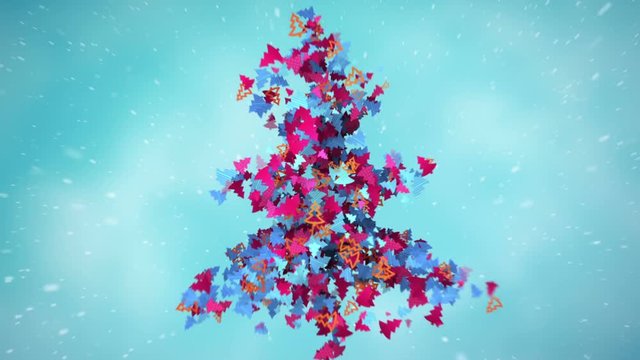Christmas tree ornament animation