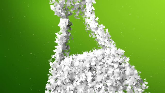 Lab flask 3d particle animation