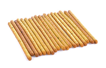 bread sticks isolated on a white background