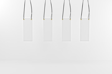 3D rendering of Empty billboard in room