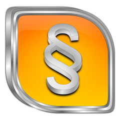 Law paragraph button - 3D illustration