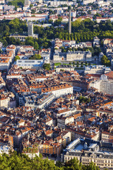 Grenoble architecture - aerial view