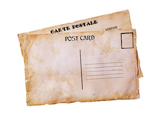 Old grunge postal cards