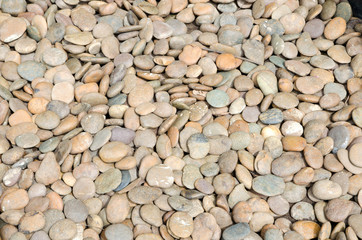 Stones, pebbles stack on the floor for background