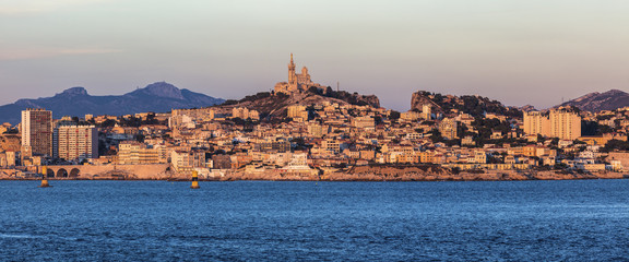 Marseille panorama from Frioul archipelago - 128572168