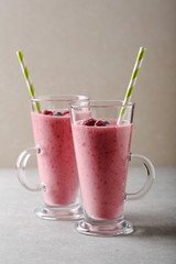 Blended fruits cocktails