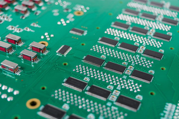 circuit board with electronic components