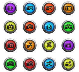 camera icon set