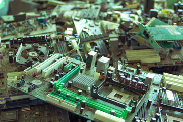 Electronic waste ready for recycling-Viltage filter