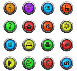 real estate icon set
