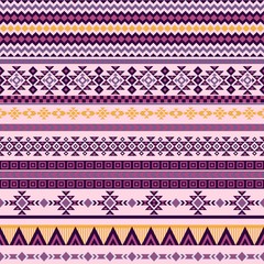 Ethnic seamless pattern with triangle and abstract geometric ornament. Tribal background texture. Native american navajo aztec pattern. Vector illustration hipster background.