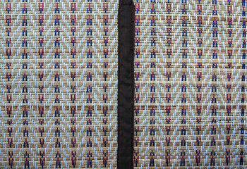 Texture of thai native weave mat pattern