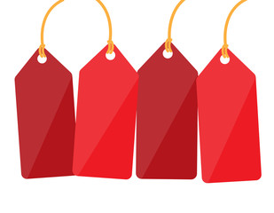 blank tag , label. flat design. vector illustration.