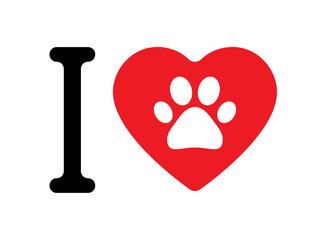 I love Dogs vector