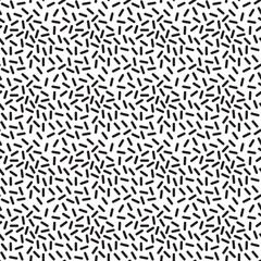 abstract seamless black and white pattern, mosaic Memphis style