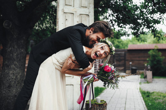 Funny newlyweds