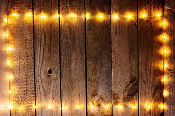 Old wooden rustic Christmas background