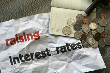 Concept of raising interest rates