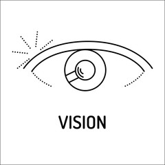 Obraz premium Vision Line Icon