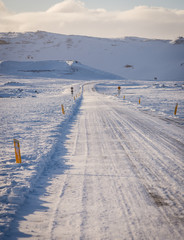 Empty road in Iceland