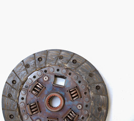 .Clutch, old, broken, damaged.