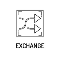 EXCHANGE Line icon