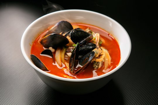 짬뽕, jjamppong, Chinese-style noodles with vegetables and seafood,seafood jjamppong