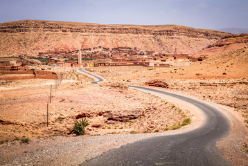 Road from Ouarzazate to Marrakesh