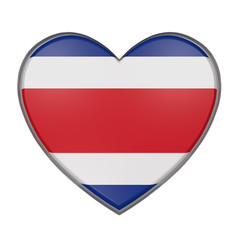Fototapeta premium Costa Rica heart