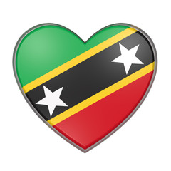 Saint Christopher and Nevis heart