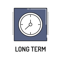 LONG TERM Line icon