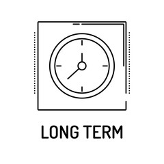 LONG TERM Line icon