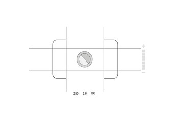 mirino reflex analogica con esposimetro