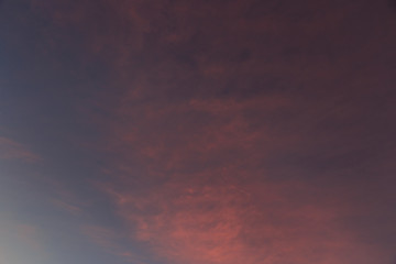 Clouds on a Vivid Sunset