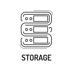 STORAGE Line icon