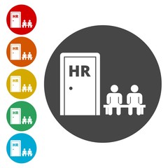 Human resources sign icon 