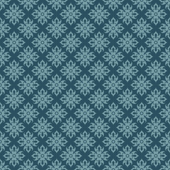 Abstract background - blue floral pattern seamless