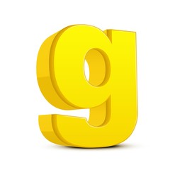 lowercase yellow letter G