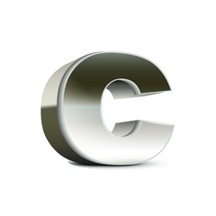 lowercase steel letter C