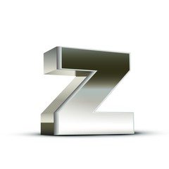 lowercase steel letter Z