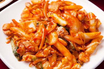 ddukboki, korean style food