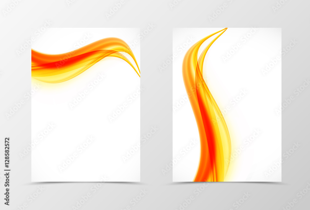 Poster front and back soft flyer template design