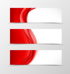 Fototapeta premium Set of header banner soft design